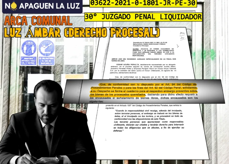 La solicitud de embargo en las querellas del Código de Procedimientos Penales