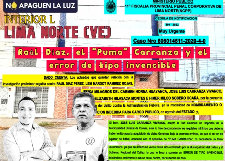 Raúl Díaz, el “Puma” Carranza y el error de tipo invencible