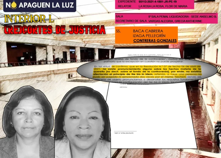 Novena Sala Penal Liquidadora – sede Anselmo Barreto León (CSJL): prevaricato al rojo vivo