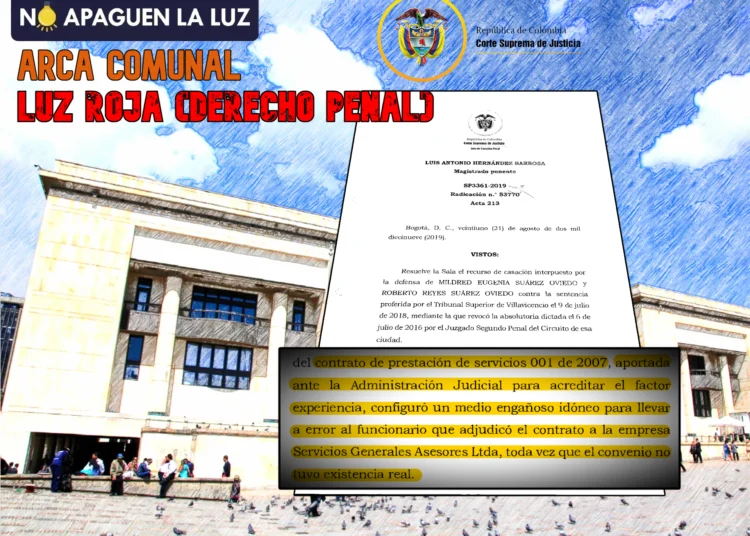 La simulación del contrato como medio fraudulento en el fraude procesal: SP3361-2019 (Colombia)