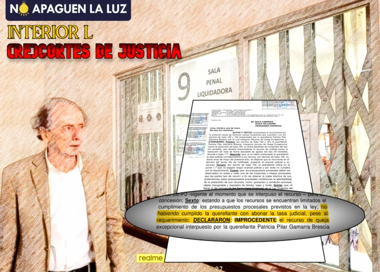Señores del Poder Judicial del Perú, vean esto y mejoren siquiera un poco