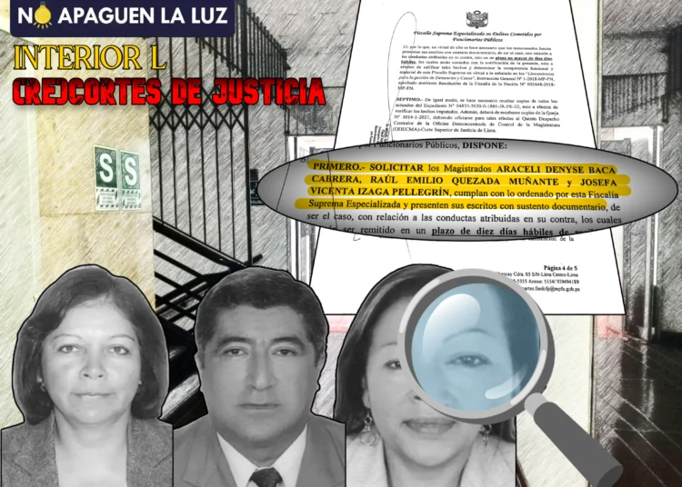 Vocales de la Novena Sala Penal Liquidadora en la mira de la Fiscalía Suprema