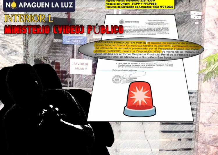 Primera Fiscalía Superior de Miraflores pone orden en caso de encubrimiento