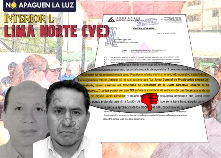 La dictadura de DHMont en el condominio “Ciudad Sol El Retablo” en Comas