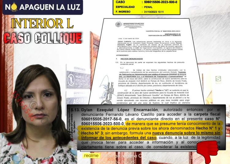 Se “presume” que la fiscal SILVA ESCUDERO hizo esto