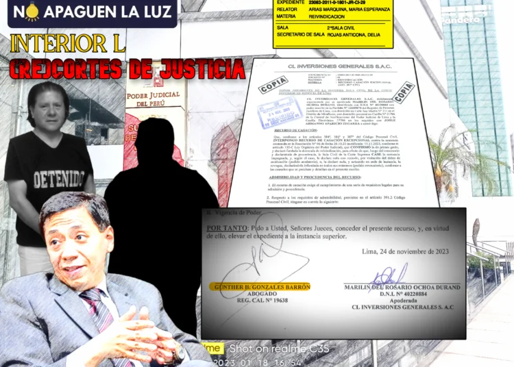 La sospechosa casación de Gunther Gonzales Barrón