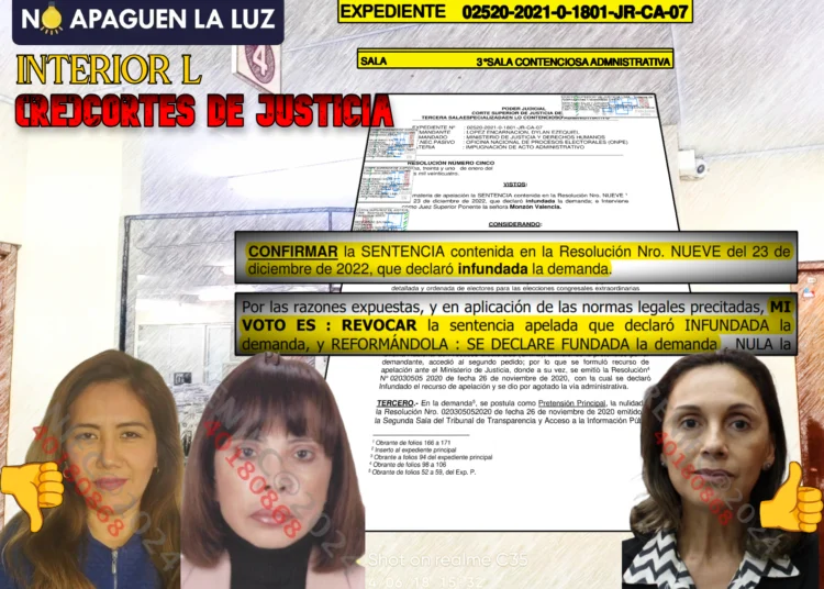 Confidencialidad contenciosa-administrativa en padrones electorales por dos votos contra uno