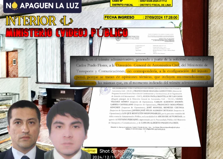 El rechazo del fiscal RUÍZ HERRERA a la altura de la DGAC