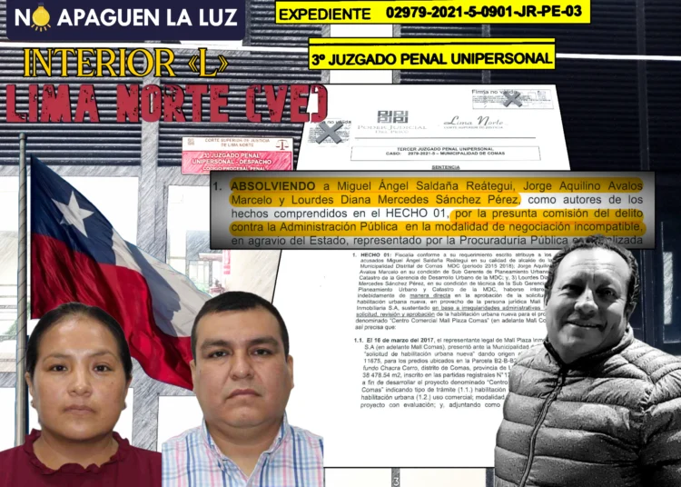 Saldaña y su pandilla absueltos del Mall Plaza Comas por fallo de mala calaña y a la chilena