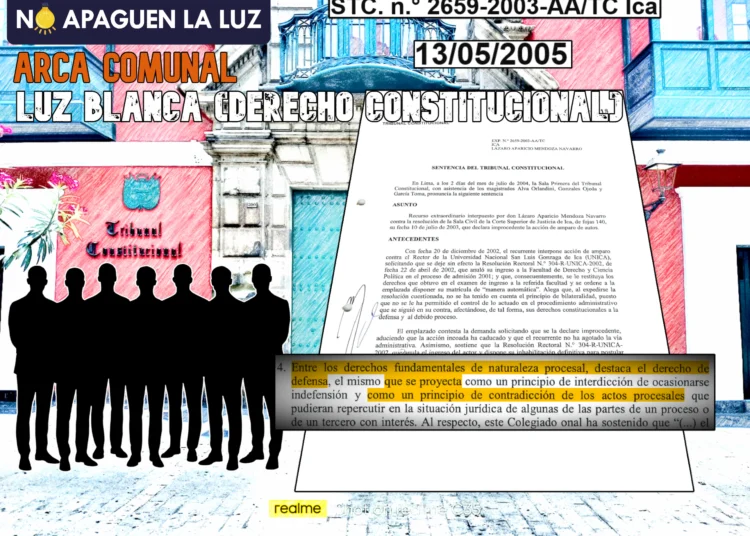 La mejor jurisprudencia del derecho fundamental de defensa: la STC. n.° 2659-2003-AA/TC Ica