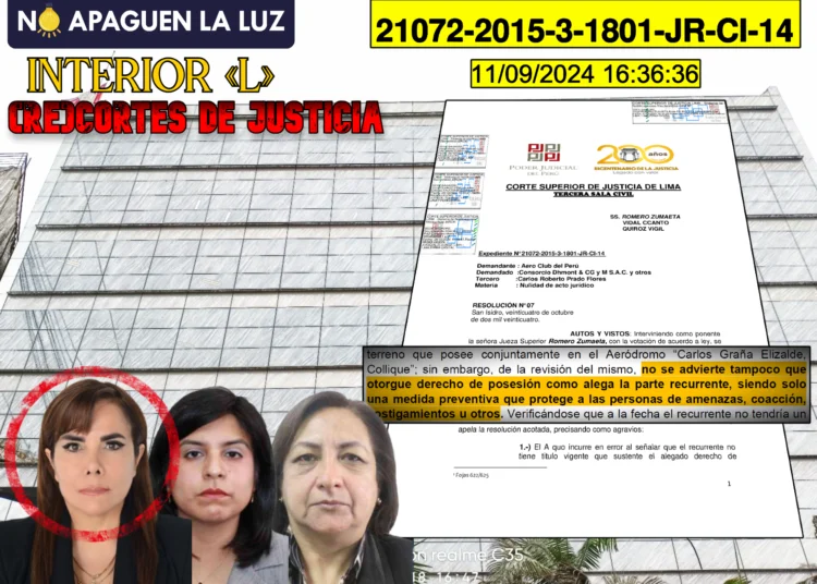 La vocal Romero Zumaeta es la “Elizabeth Peralta” del Poder Judicial