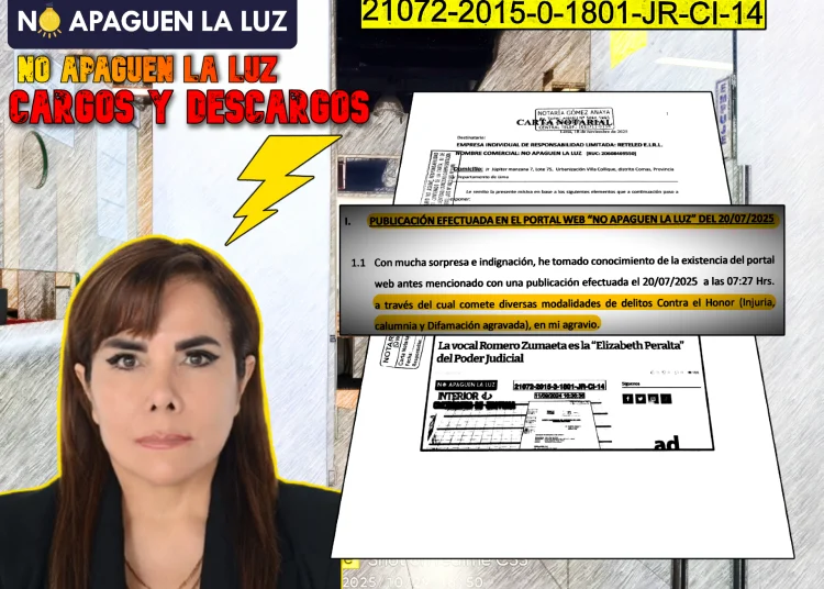 Sorpresa e indignación de la jueza Romero Zumaeta