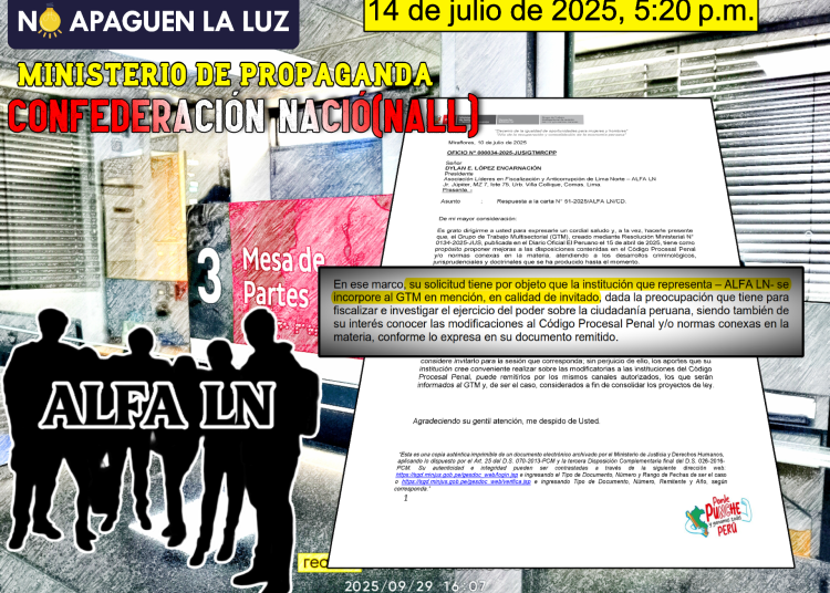 La participación de ALFA LN en el Grupo de Trabajo Multisectorial del NCPP