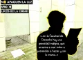 Un papel tirado en un baño de la Facultad de Derecho