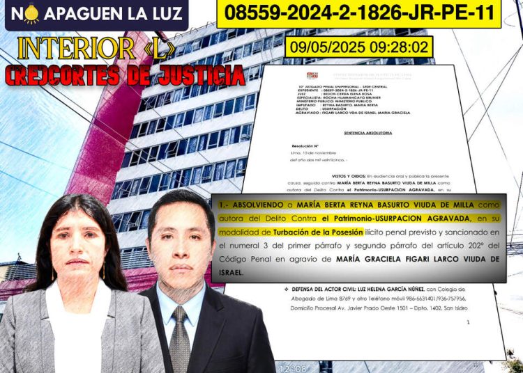 Infame sentencia absolutoria: la usurpación como medida de seguridad