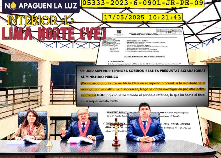 Sinuosos cambios en la sala que verá la apelación de sentencia de María Caruajulca Quispe