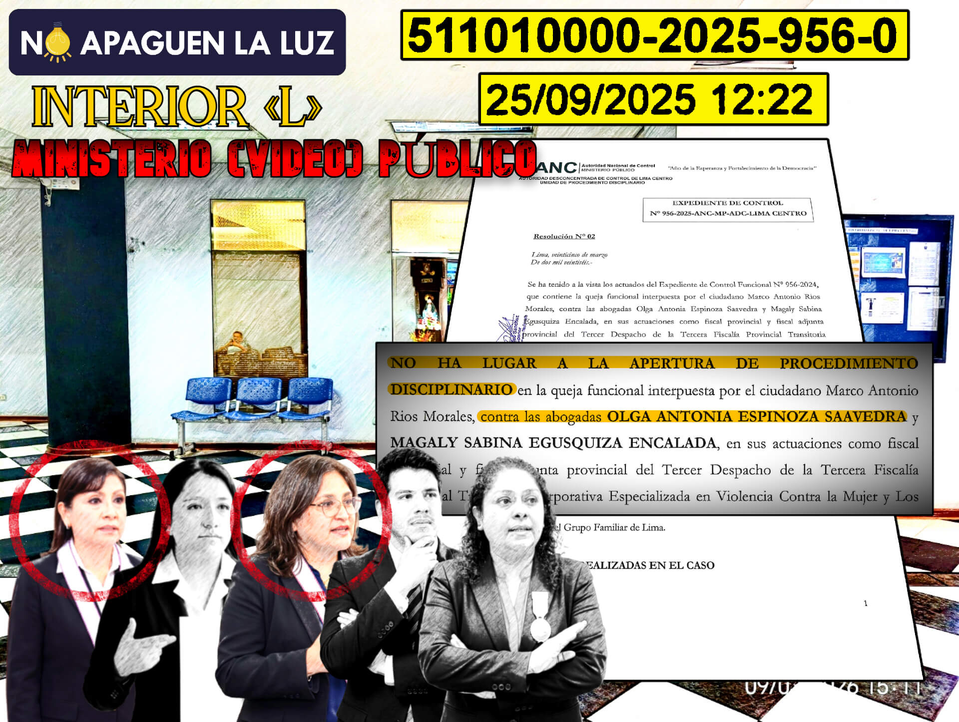 Rosario Velazco archiva queja contra fiscal que la investiga