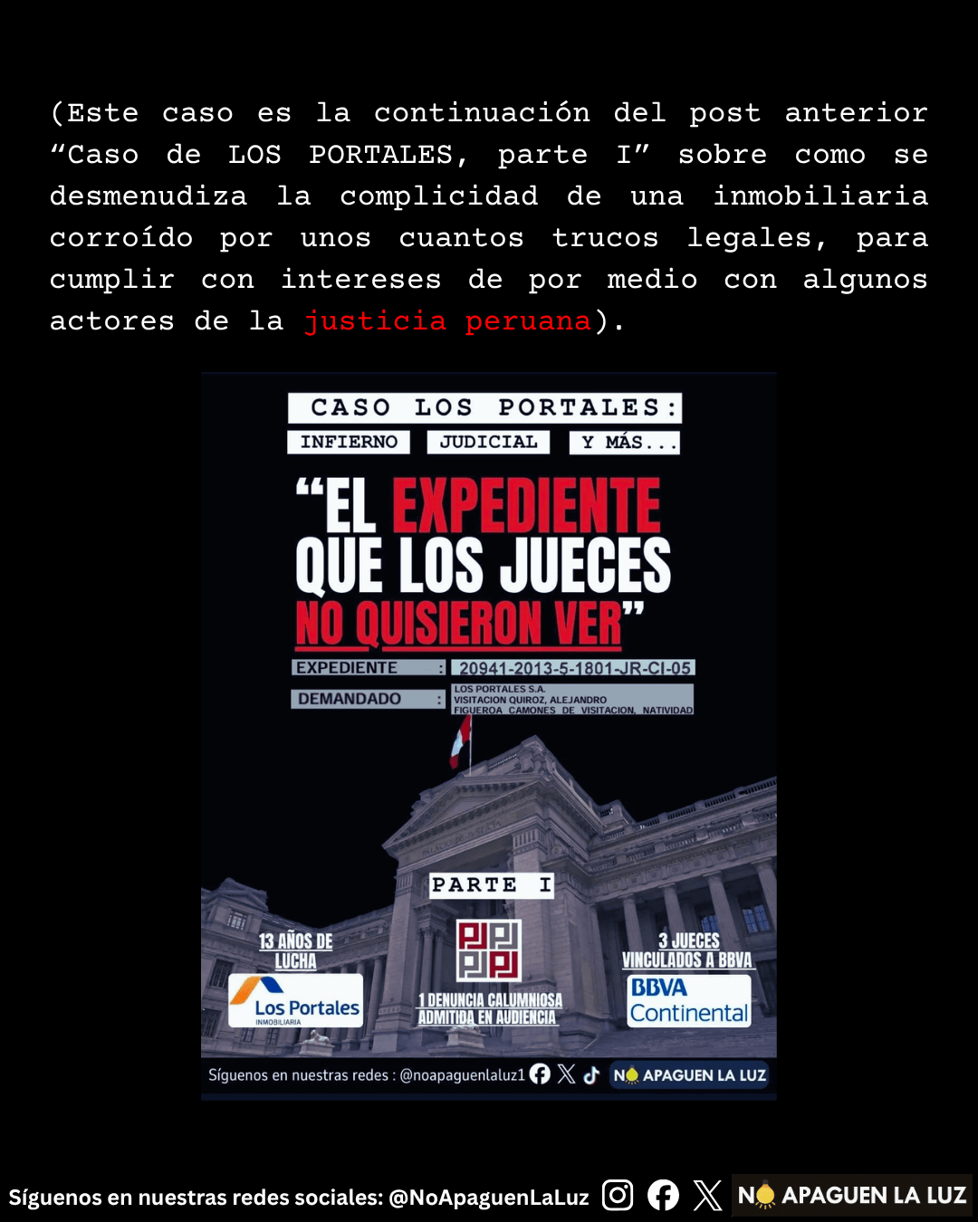 2026.10 4 SET. Caso Los Portales - Lian HUAMÁN B.