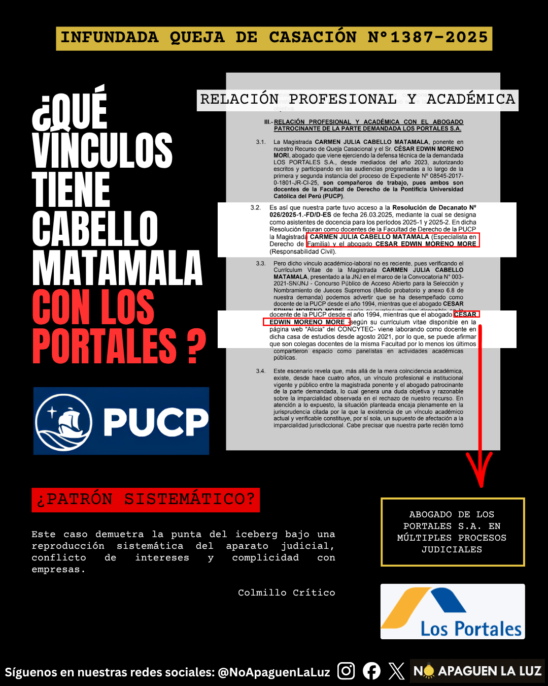 2026.4 4 SET. Caso Los Portales - Lian HUAMÁN B.